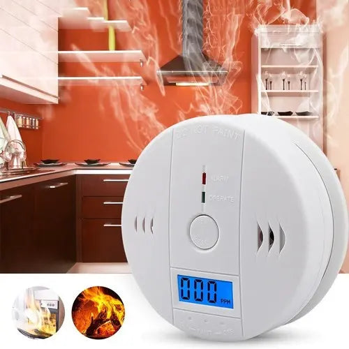 PACK X4 DETECTOR DE GASES, HUMO Y MONÓXIDO DE CARBONO - ALARMA PROTECCIÓN HOGAR