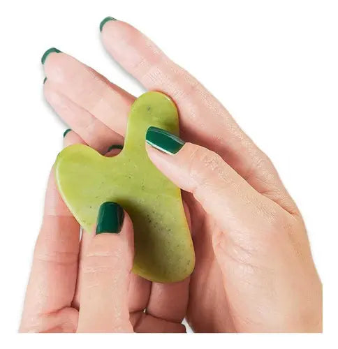 KIT BIENESTAR FACIAL (RODILLO JADE + PIEDRA GUA SHA + ANTIFAZ PARA DORMIR