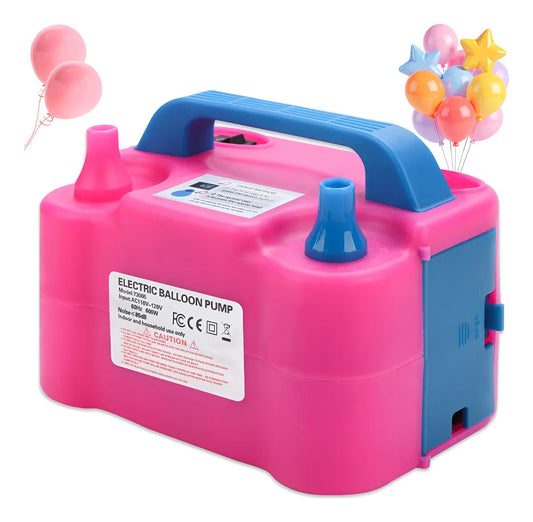 INFLADOR DE GLOBOS ELÉCTRICO PARA FIESTAS Y CUMPLEAÑOS