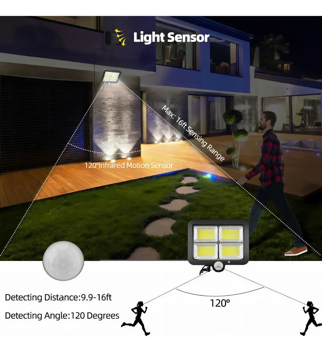 FOCO SOLAR LED EXTERIOR 100W ADK