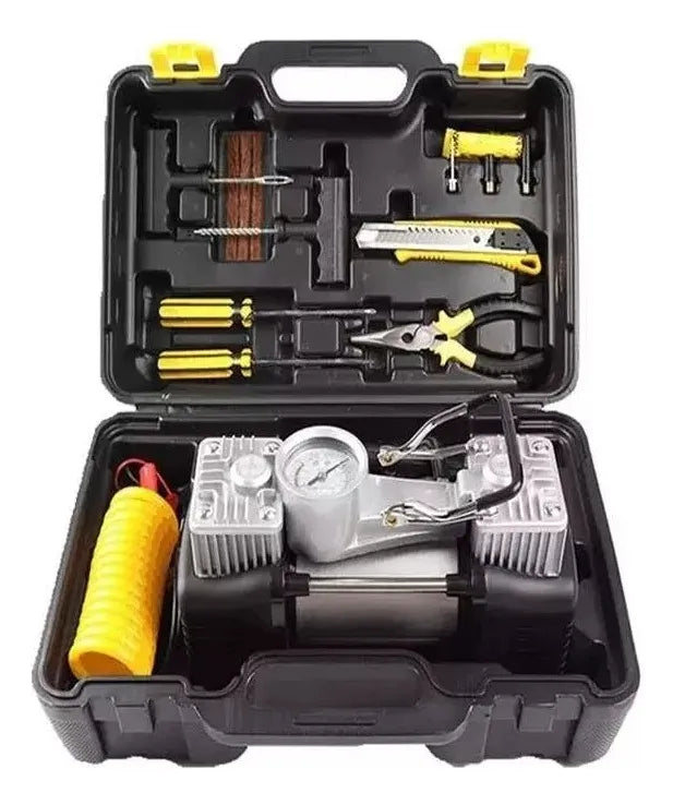 COMPRESOR DE AIRE NEUMÁTICO DOBLE CILINDRO 150 PSI