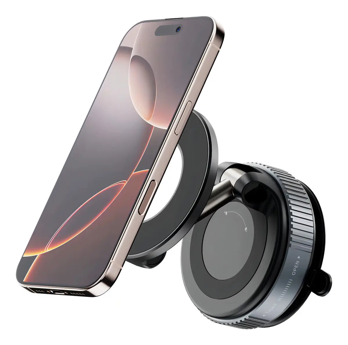 BASE CELULAR MAGNÉTICA CON VENTOSA ULTRA FUERTE PARA AUTO