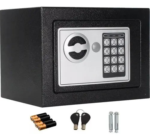 CAJA FUERTE DE SEGURIDAD ELECTRÓNICA CON COMBINACIÓN Y LLAVE