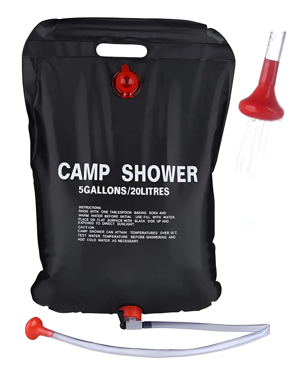 DUCHA PORTÁTIL CAMPING PLAYA 20L EXTERIOR COMPACTA
