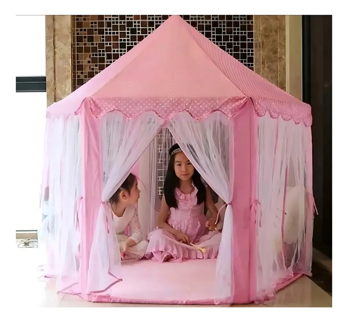 CARPA CASITA CASA INFANTIL CASTILLO PRINCESAS 140 CM