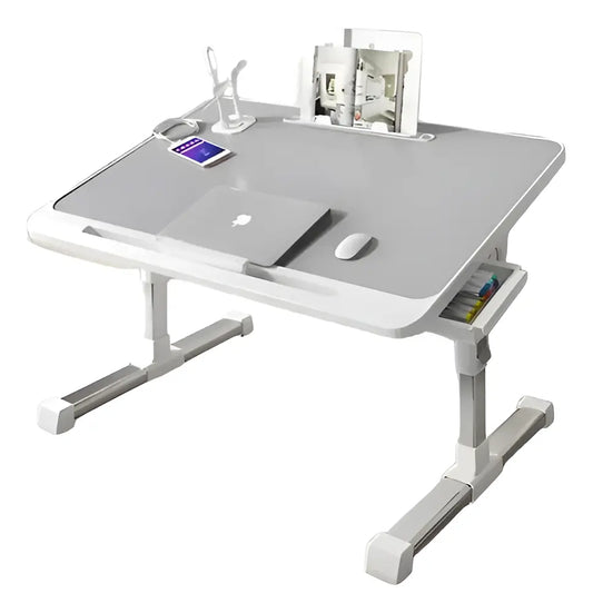MESA PLEGABLE REGULABLE PARA COMPUTADORA 60X40CM PARA CAMA