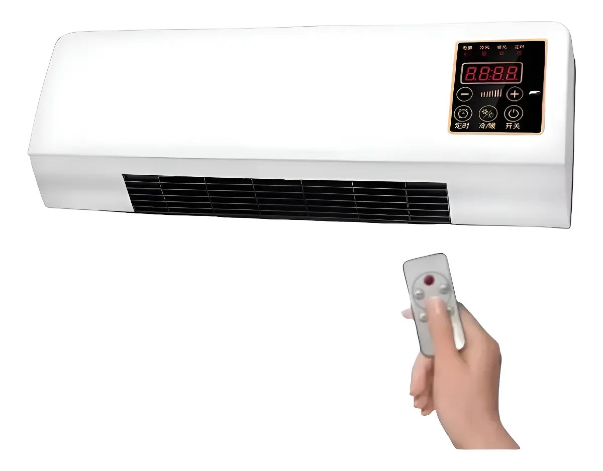 CALEFACTOR ELÉCTRICO AIRE ACONDICIONADO FRÍO Y CALOR PARA PARED -BLANCO
