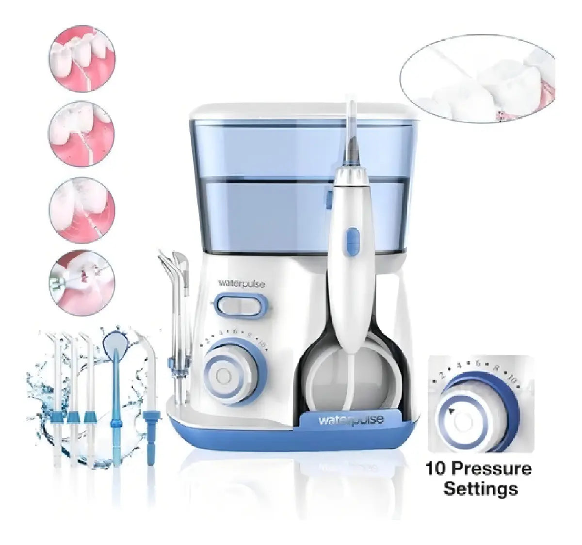 LIMPIADOR DENTAL 800ML V300 BLANCO/AZUL IRRIGADOR ORAL
