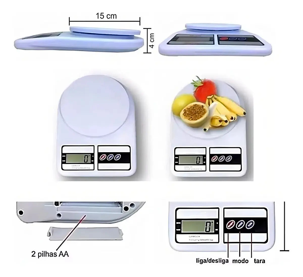 BALANZA DIGITAL SF -400 7KG -PRECISIÓN PARA COCINA