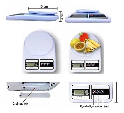 BALANZA DIGITAL SF -400 7KG -PRECISIÓN PARA COCINA