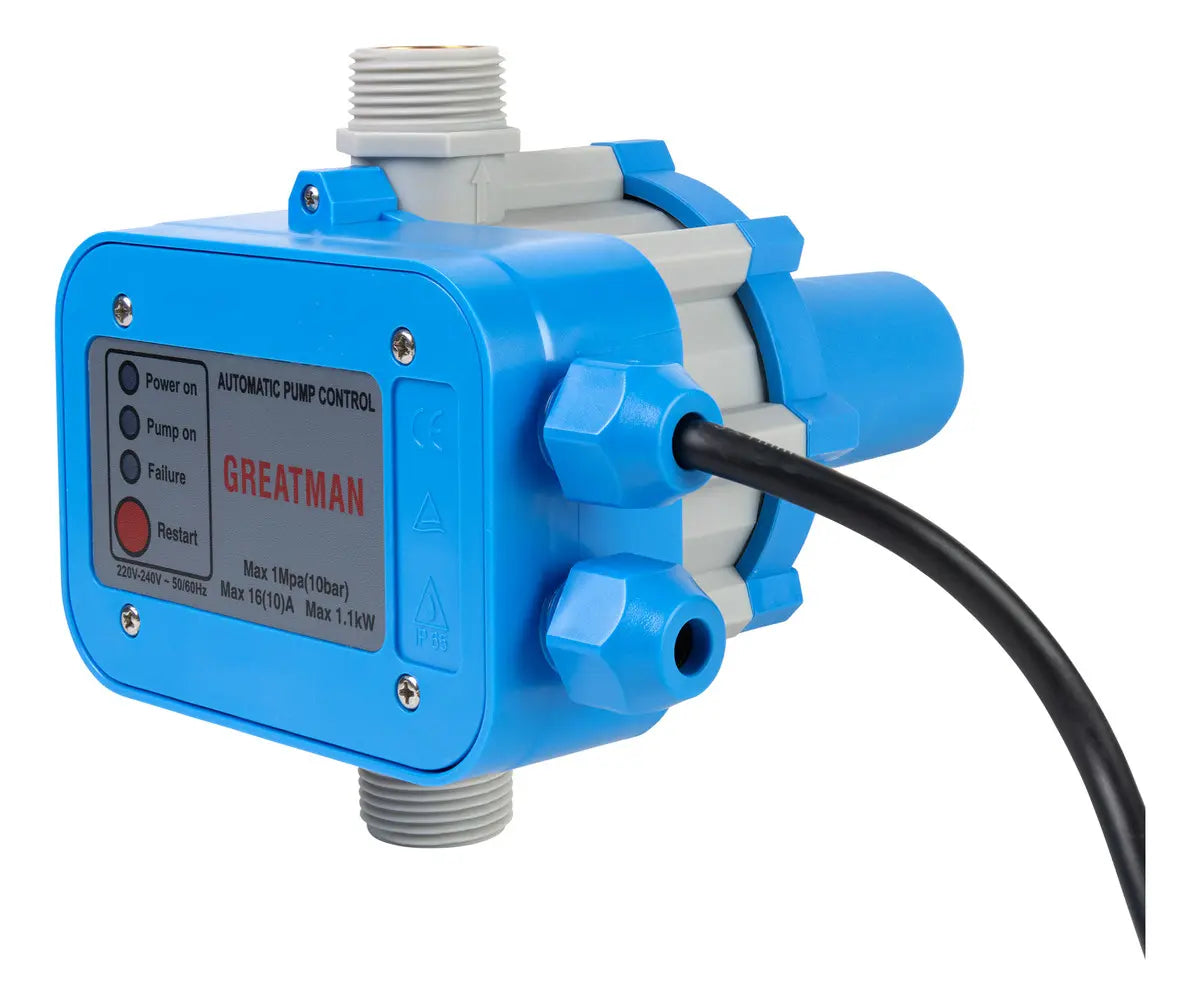 CONTROLADOR DE PRESIÓN AUTOMÁTICO PARA BOMBA DE AGUA 0.5HP / 1HP