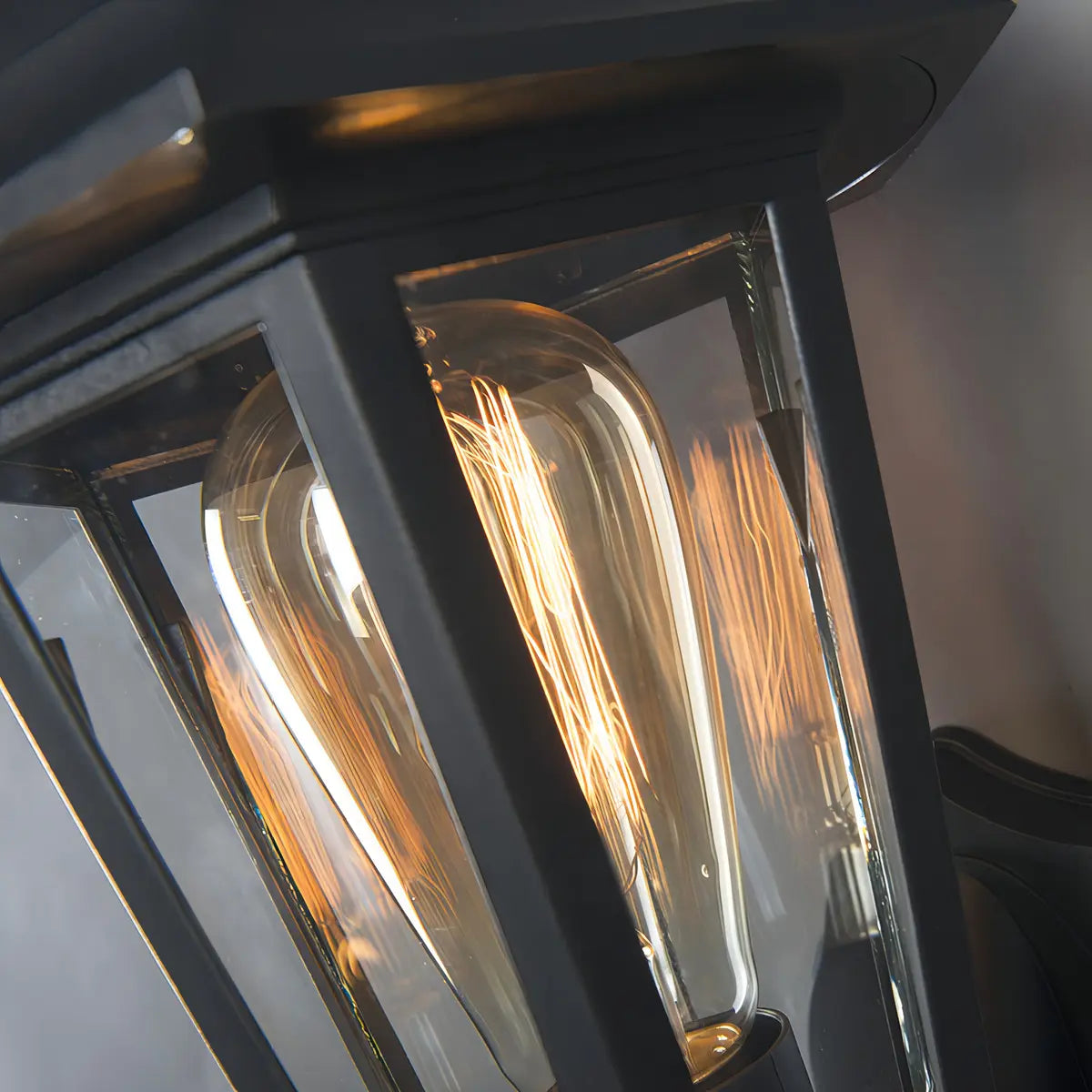 FAROS X2 APLIQUE CLÁSICO EXTERIOR INCLUYE AMPOLLETA VINTAGE NEGRO