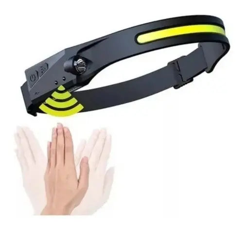 LINTERNA FRONTAL LED RECARGABLE MARINSHOP CON SENSOR PARA CAMPING