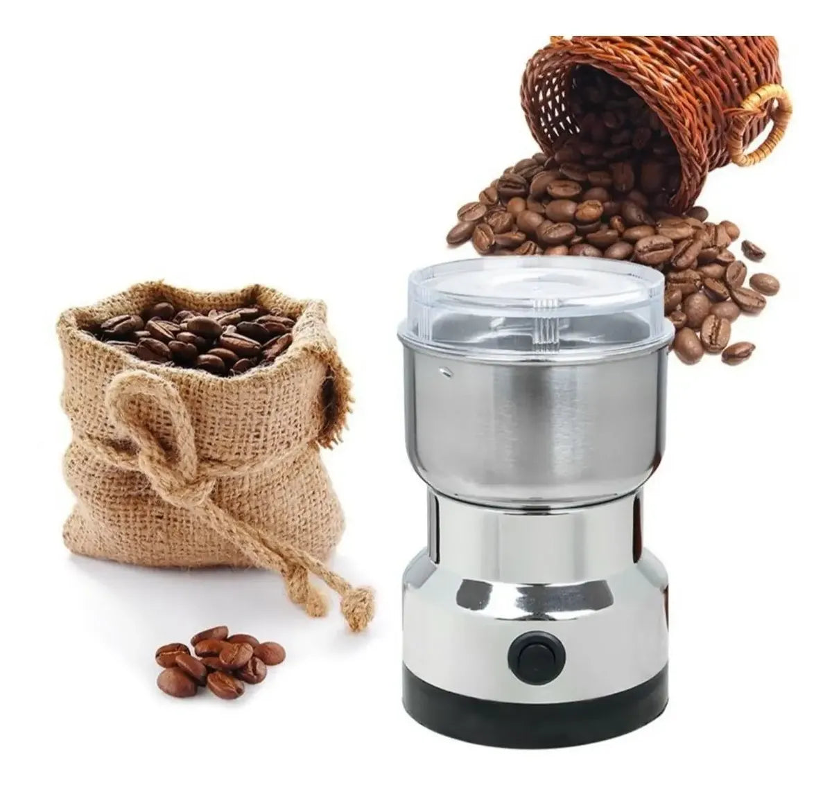 MOLEDOR MOLINILLO ELÉCTRICO TASBEL 150W PARA CAFÉ, GRANOS Y SEMILLAS