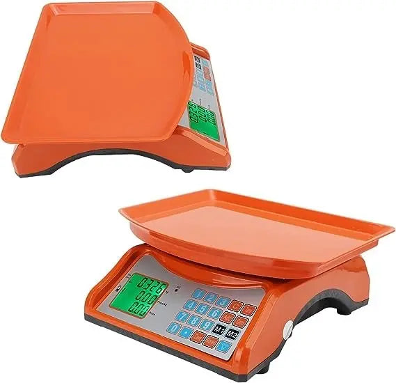 BALANZA DIGITAL DE NEGOCIO NARANJA HASTA 40 KILOS