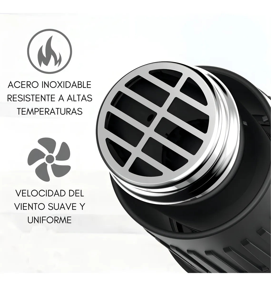 PISTOLA DE CALOR AIRE CALIENTE 2000W 300-520°C