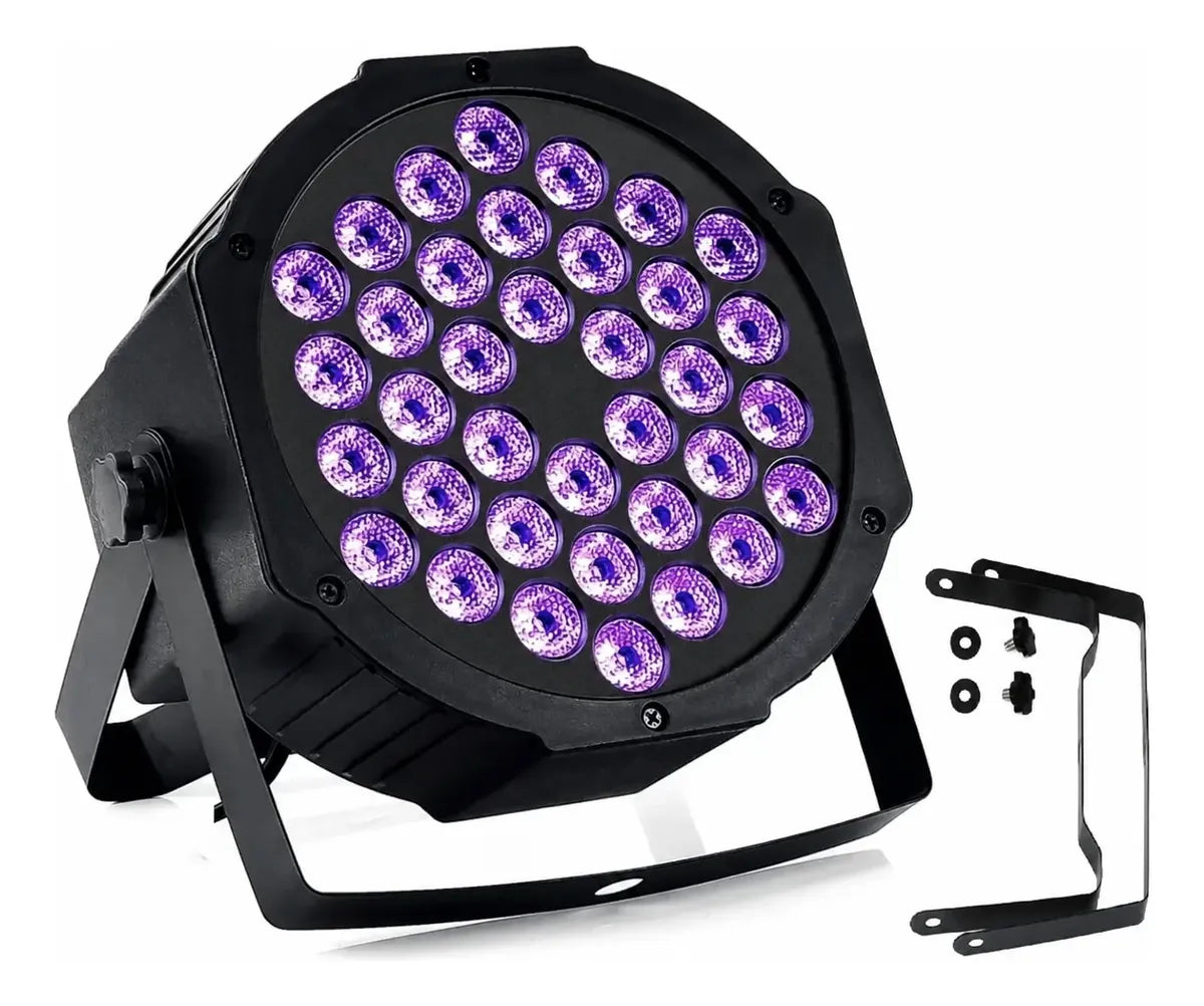 FOCO UV 36 LED LUZ ULTRAVIOLETA DMX PARA FIESTA