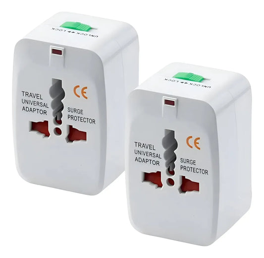 ADAPTADOR MULTIENCHUFE CONVERTIDOR ENCHUFE UNIVERSAL ( PACK 2 UNIDADES )