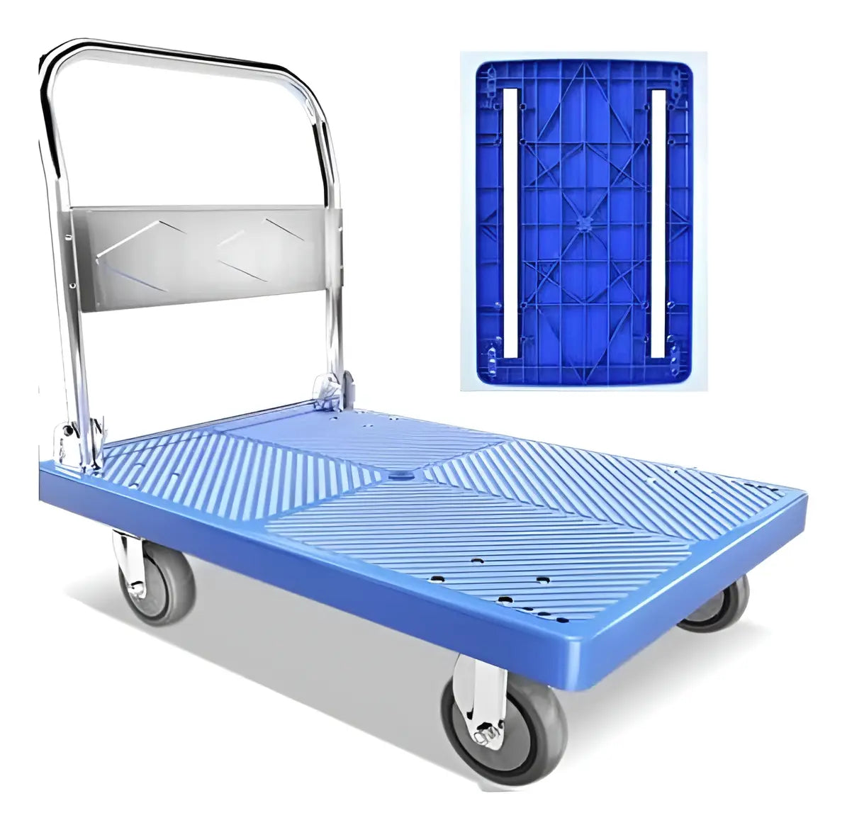 CARRO DE CARGA TIPO YEGUA PLEGABLE PLATAFORMA GRANDE 300-400KG
