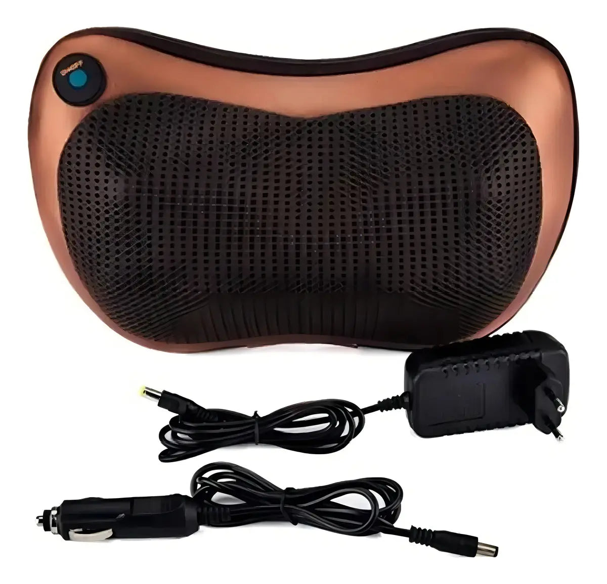 COJÍN MASAJEADOR ELÉCTRICO ALMOHADA LUMBAR CUELLO Y PIERNAS
