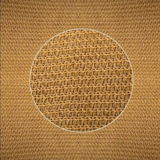 VELA MALLA SOMBRA TRIANGULAR 3,5X3,5X3,5 M - DORADO
