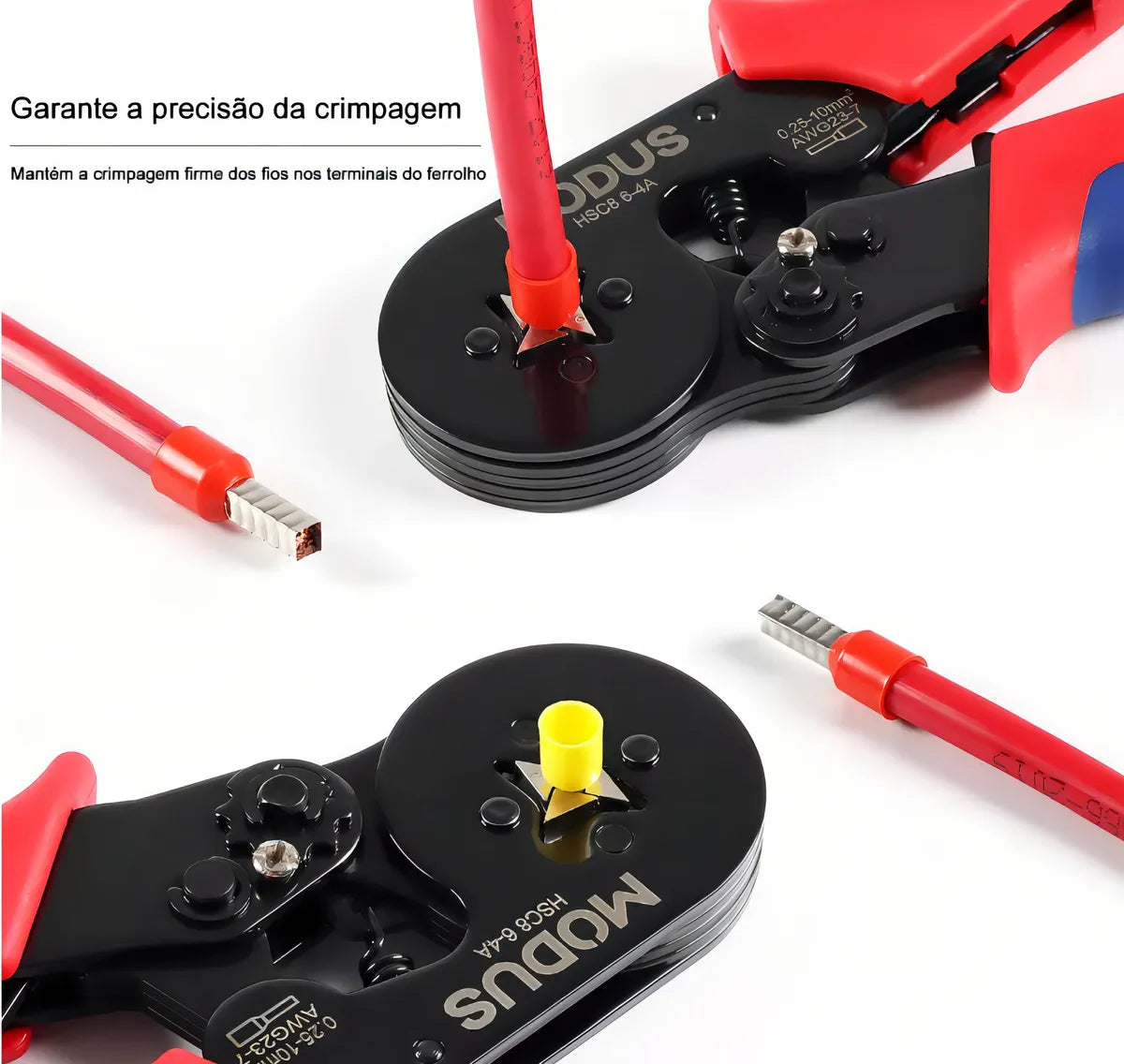 KIT DE ALICATE CRIMPADOR CON 1200 TERMINALES PARA CABLEADO ELÉCTRICO