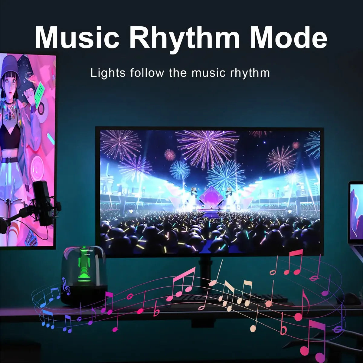 TIRA LED RGB + IC PC SYNC BACKLIGHT MONITOR 24" GAMER