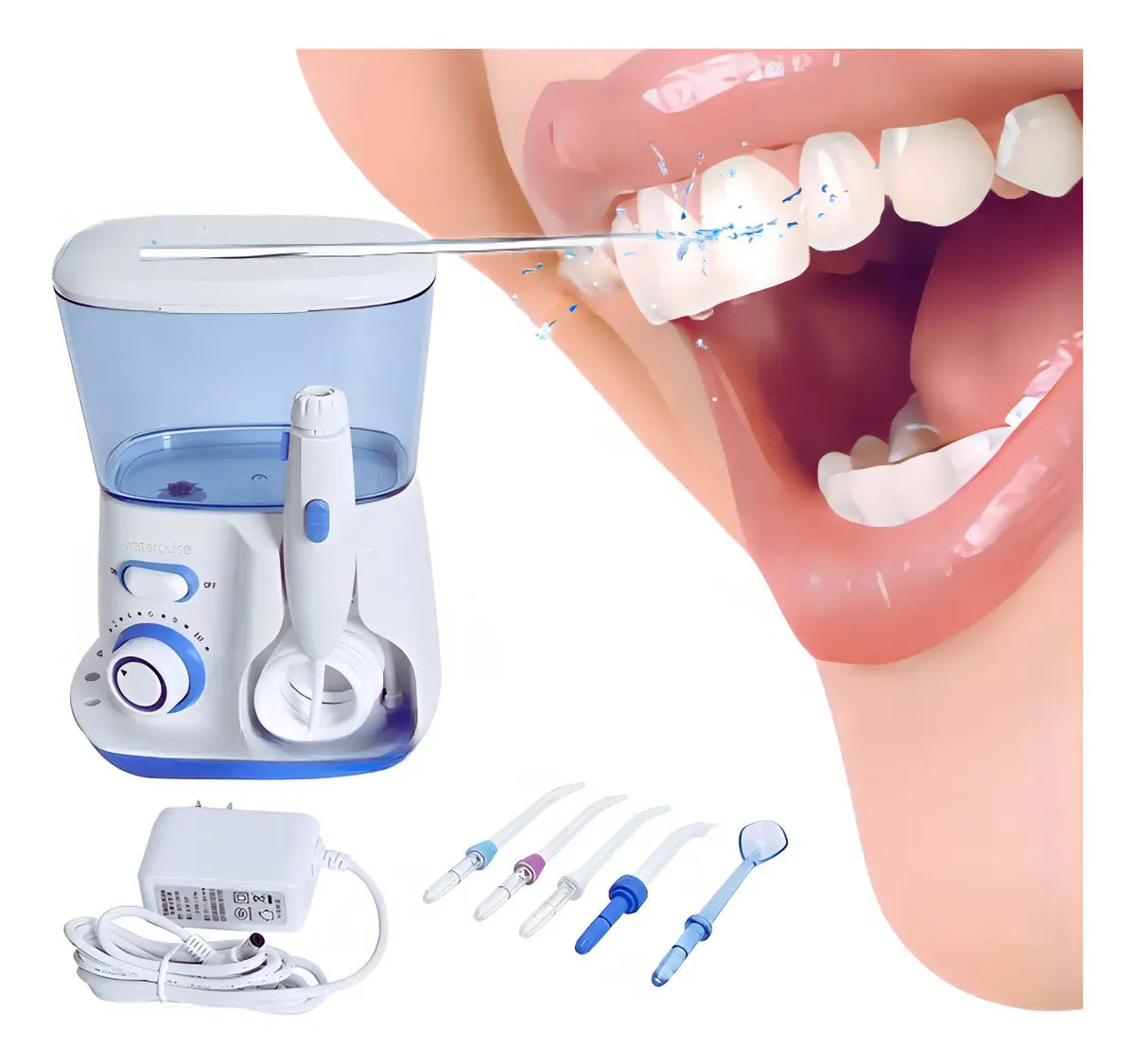 LIMPIADOR DENTAL 800ML V300 BLANCO/AZUL IRRIGADOR ORAL
