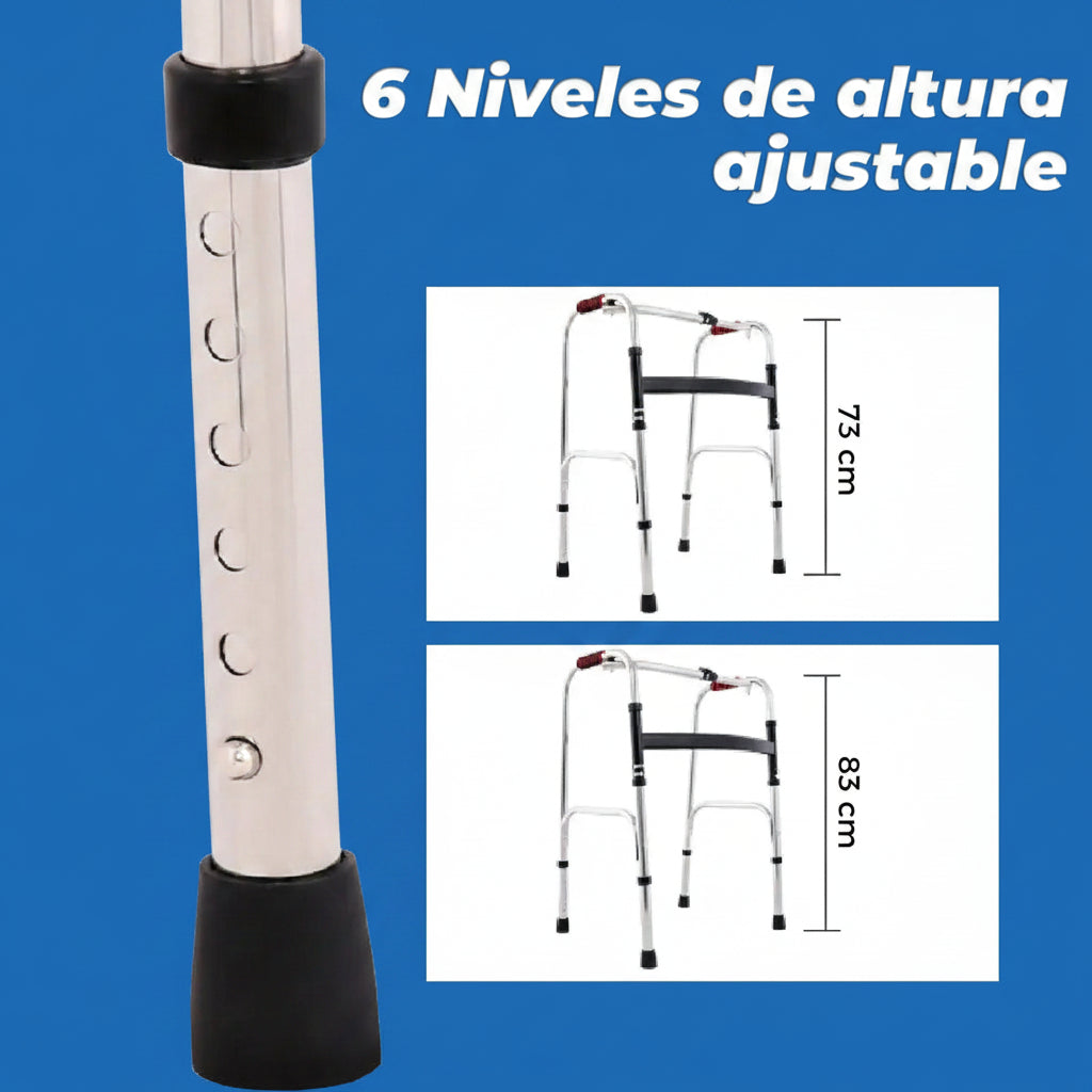 ANDADOR BURRITO ORTOPÉDICO PLEGABLE AJUSTABLE ADULTO MAYOR
