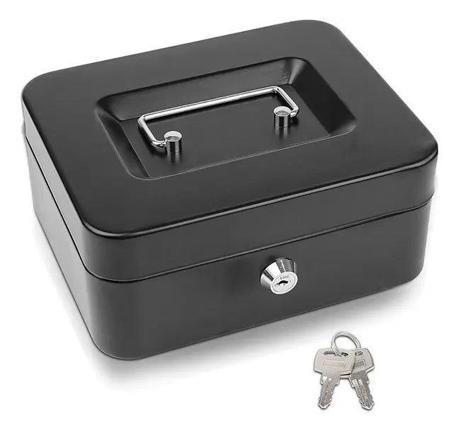 CAJA ORGANIZADORA DE DINERO CON LLAVE DE SEGURIDAD