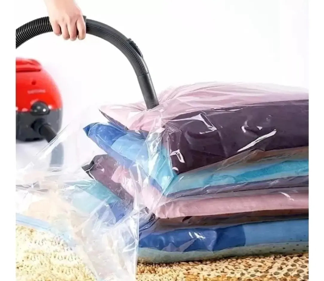 PACK X12 BOLSAS AL VACÍO PARA COMPRIMIR ROPA 50X60CM -AHORRA ESPACIO FÁCILMENTE