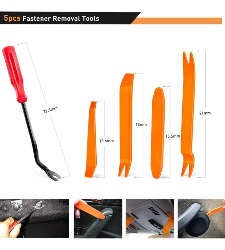 KIT 725 CLIPS DE RETENCIÓN PLÁSTICO PARA AUTO - USO UNIVERSAL