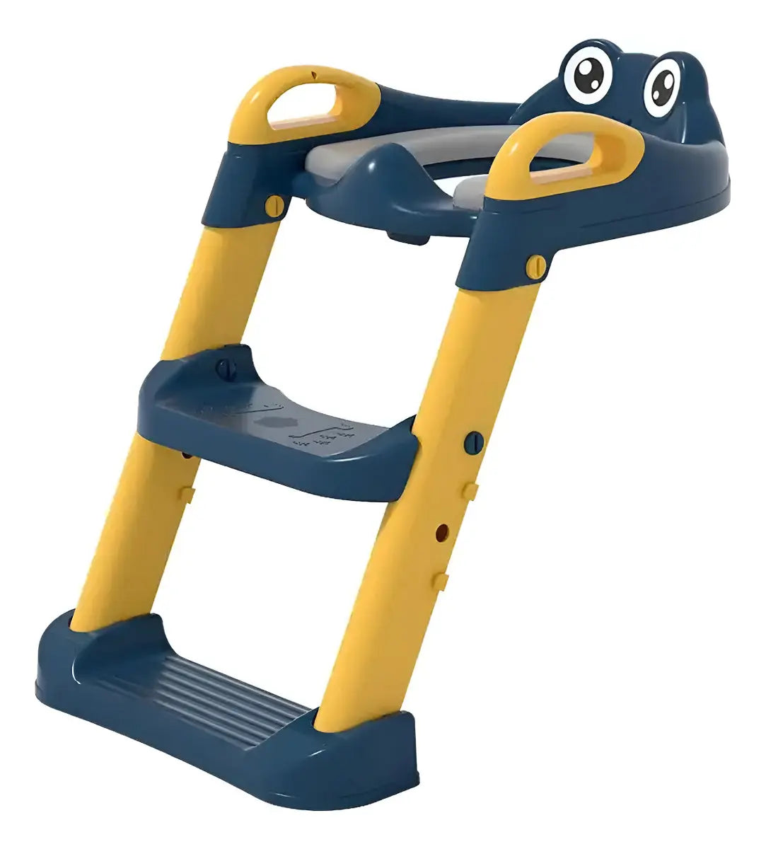 ASIENTO ADAPTADOR WC INFANTIL CON ESCALERA PLEGABLE ANTIDESLIZANTE ACOLCHADO AZUL