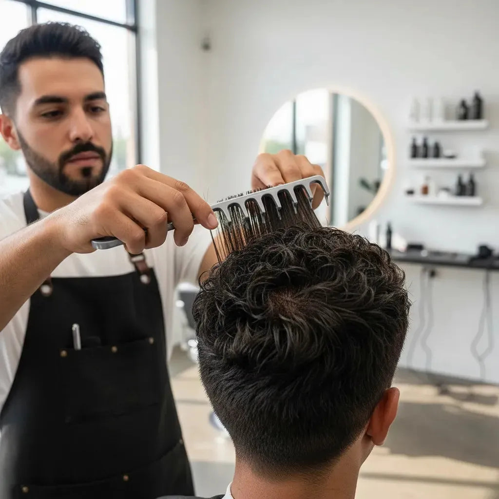PEINE TEXTURIZADOR DE PELO DE DIENTES ANCHOS