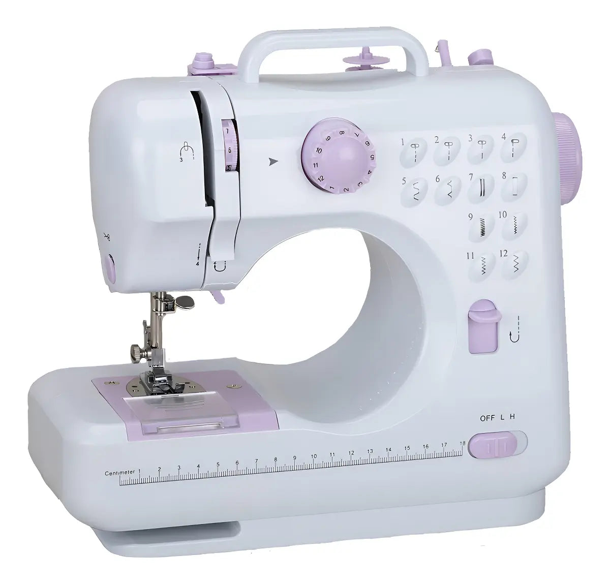 MÁQUINA DE COSER PORTÁTIL 12 PUNTADAS CON PEDAL