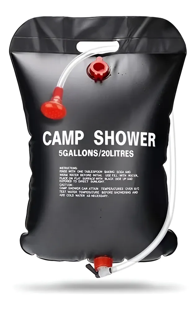 DUCHA PORTÁTIL CAMPING PLAYA 20L EXTERIOR COMPACTA
