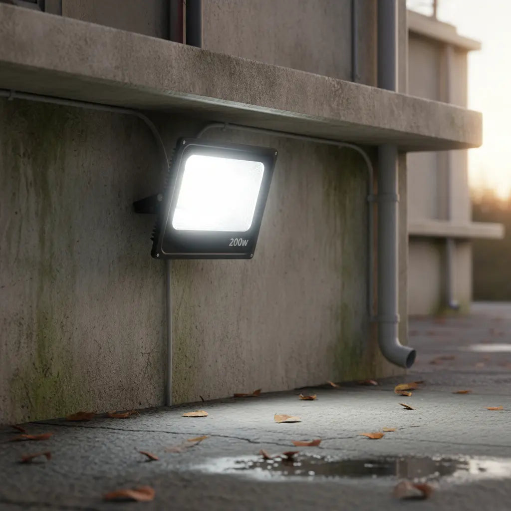 FOCO REFLECTOR LED 200W EXTERIOR ALTA POTENCIA LUZ BLANCA FRÍA