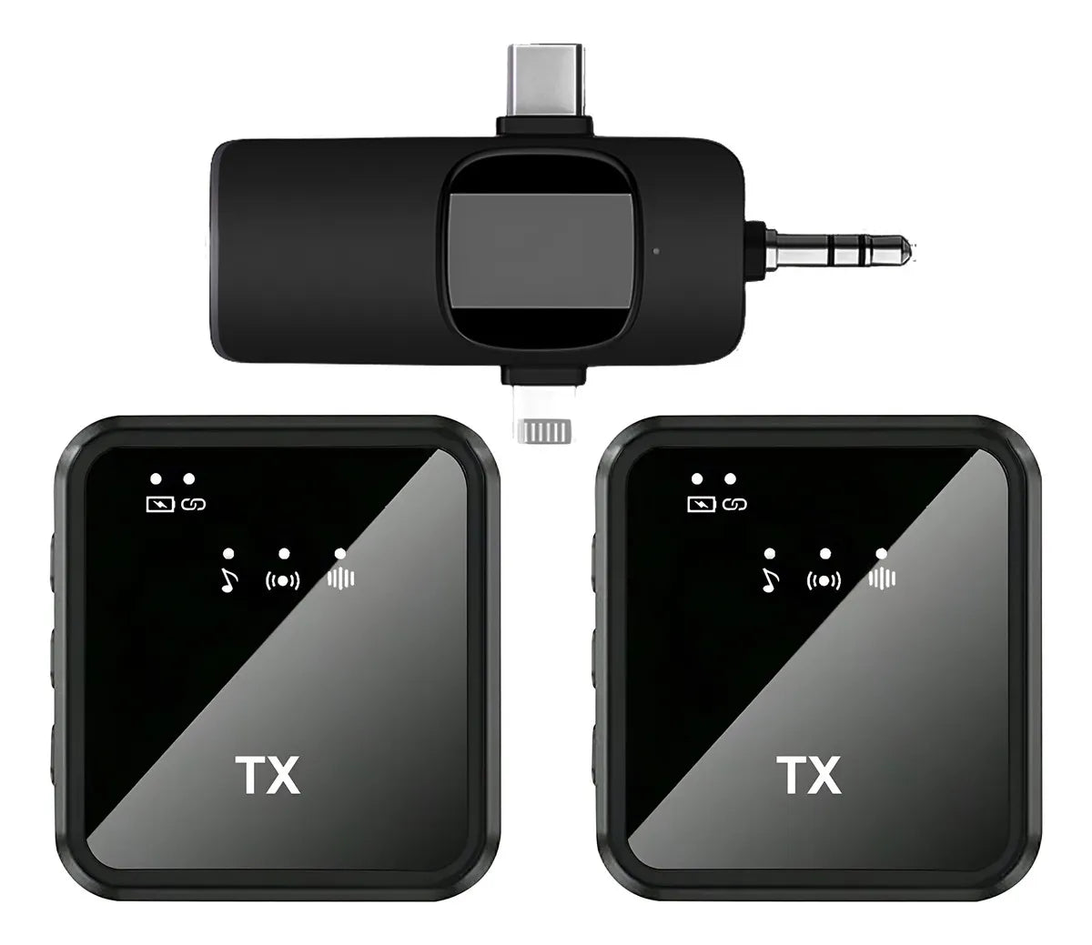 MICRÓFONO INALÁMBRICO DUAL PARA SMARTPHONE