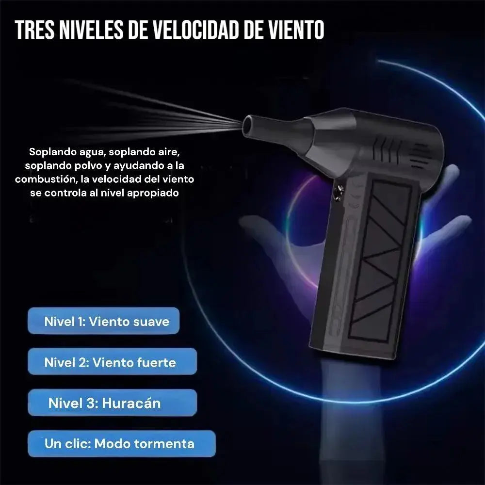 MINI SOPLADOR TURBO JET INALÁMBRICO PORTÁTIL