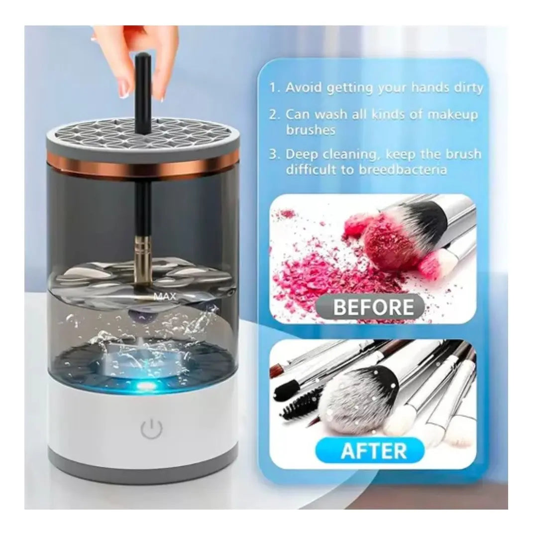 LIMPIADOR DE BROCHAS DE MAQUILLAJE ELÉCTRICO USB