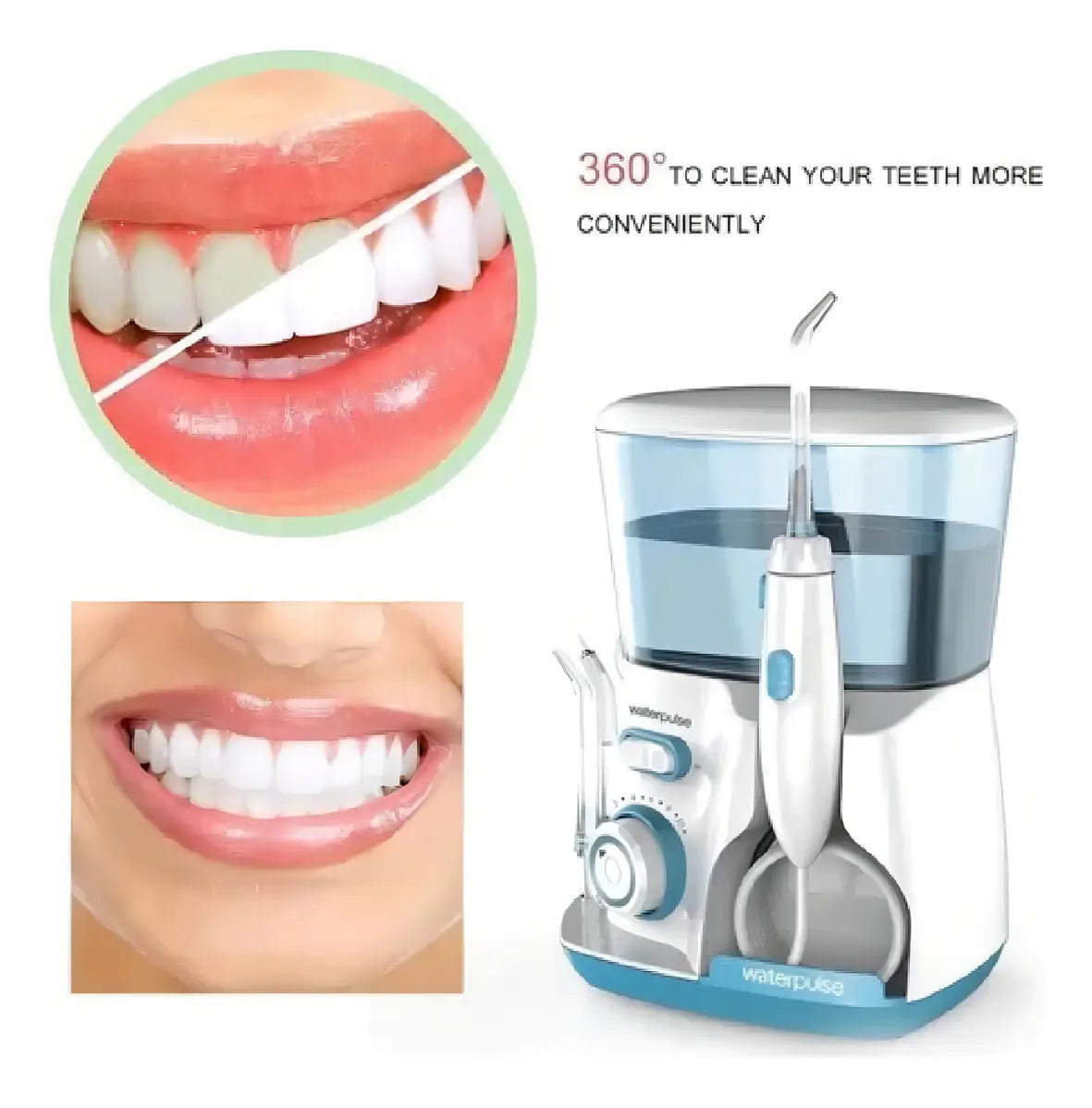 LIMPIADOR DENTAL 800ML V300 BLANCO/AZUL IRRIGADOR ORAL