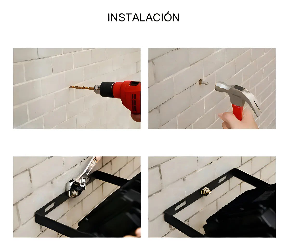 FOCO SOLAR LED 600W BLANCO FRÍO IMPERMEABLE EXTERIOR ALTA POTENCIA