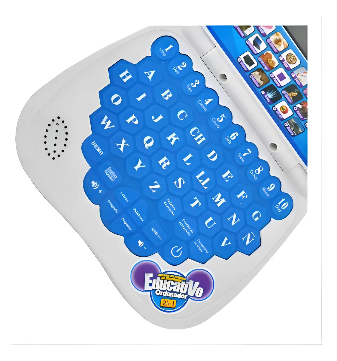 LAPTOP DE JUGUETE DIDÁCTICA EDUCATIVA CON PANTALLA- AZUL