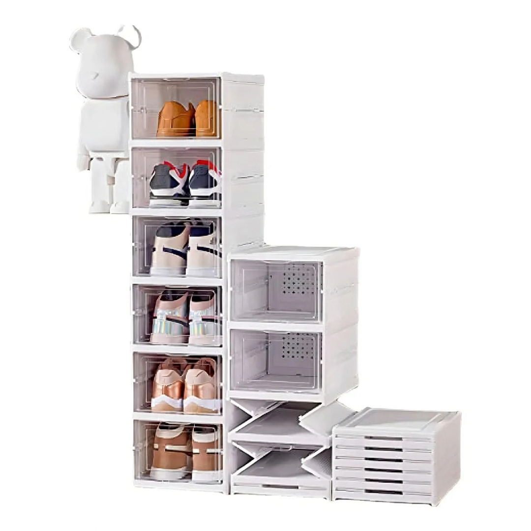 CAJA ORGANIZADOR DE ZAPATOS 6 NIVELES -AHORRO DE ESPACIO Y ORDEN TOTAL