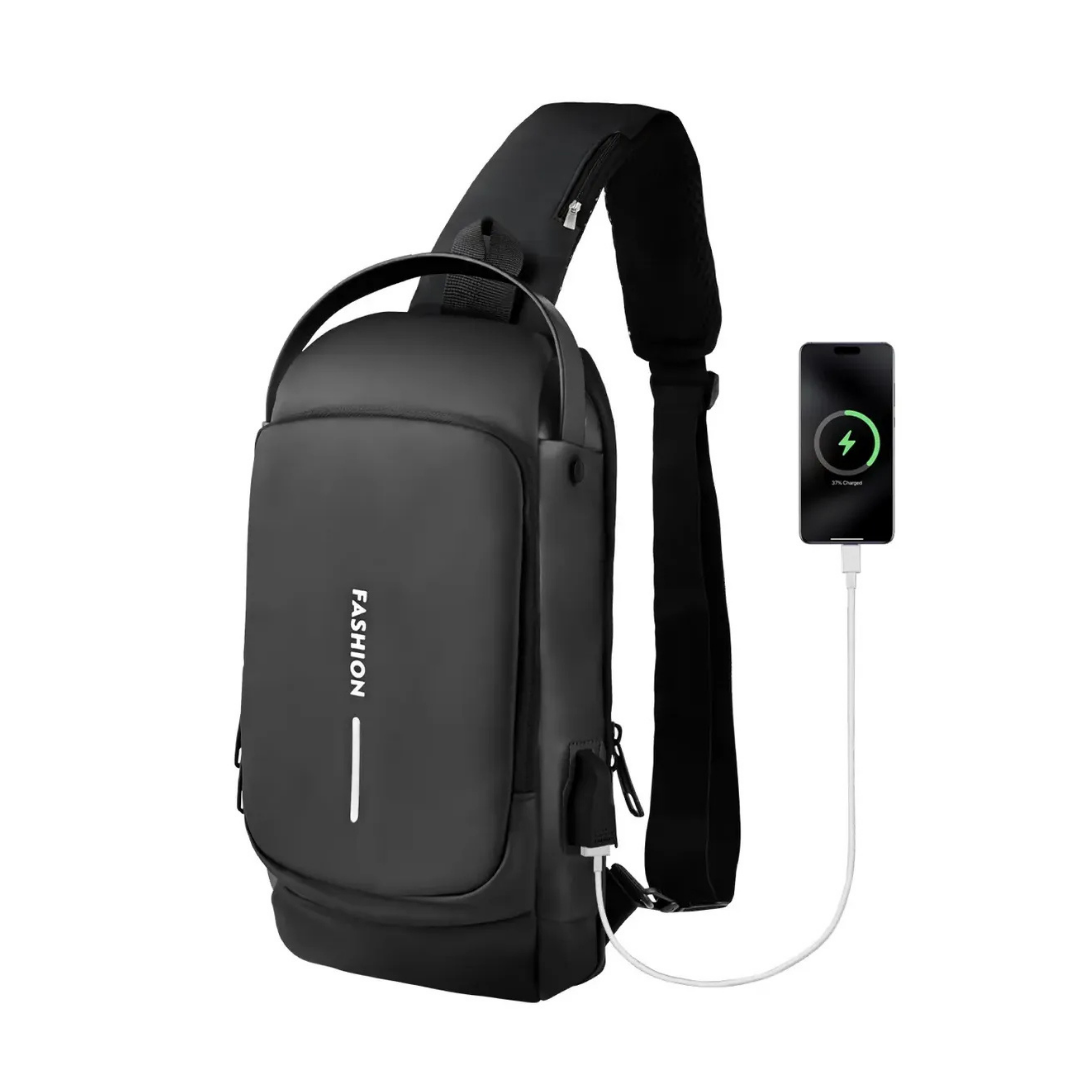 BOLSO BANANO CRUZADO ANTIRROBO IMPERMEABLE MULTIFUNCIONAL