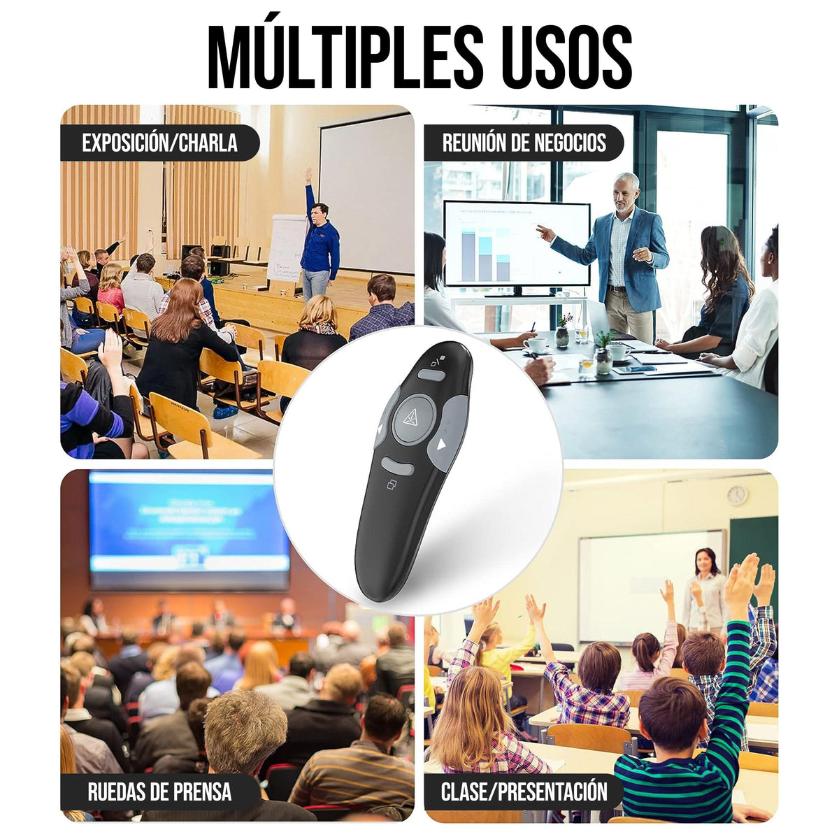 PRESENTADOR LÁSER INALÁMBRICO USB PARA POWERPOINT