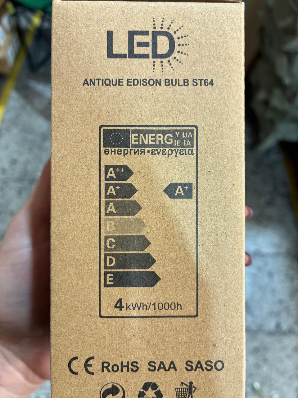 PACK X10 AMPOLLETAS FILAMENTO LED EDISON RETRO VINTAGE 4W
