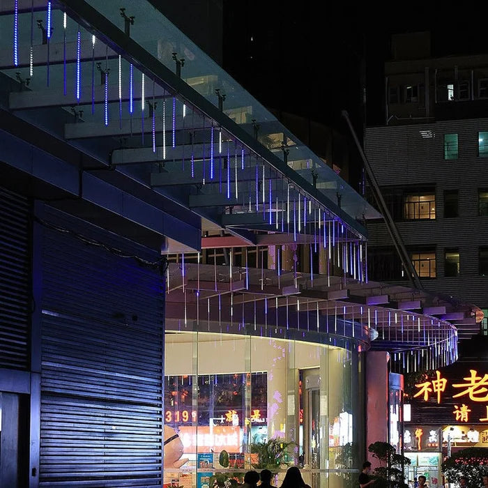 LLUVIA DE METEORITOS SOLAR LED - 8 TUBOS IP65 PARA EXTERIOR / COLOR SEGÚN DISPONIBILIDAD
