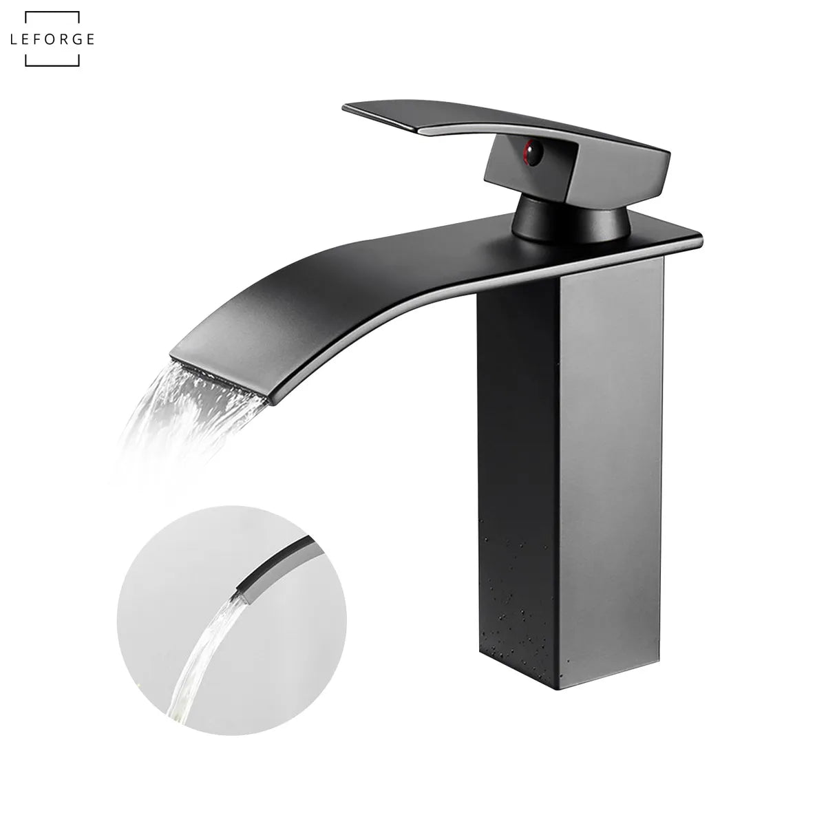LLAVE MONOMANDO LAVAMANOS CASCADA ACERO INOXIDABLE PARA BAÑO