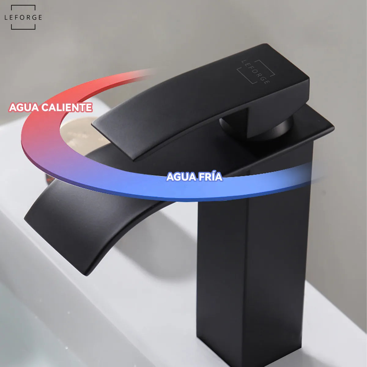 LLAVE MONOMANDO LAVAMANOS CASCADA ACERO INOXIDABLE PARA BAÑO